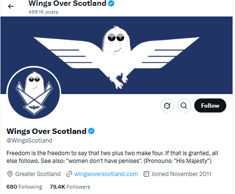 Wings Over Scotland Twitter